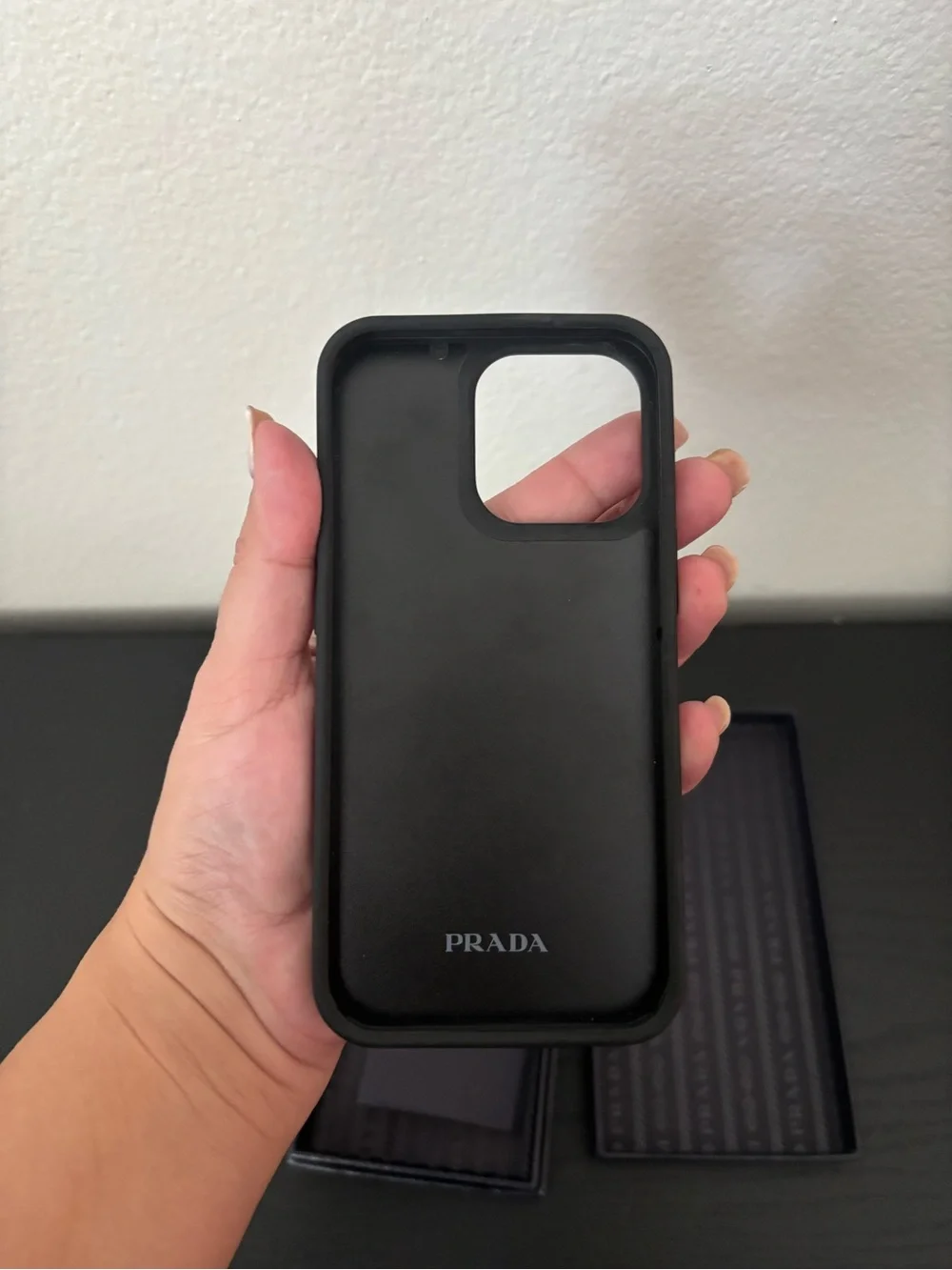New Prada Gold Studded Designer iPhone Case iPhone 13Pro